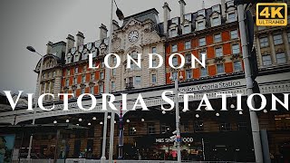 London Victoria Station Walk Through England 4K [upl. by Mosa]