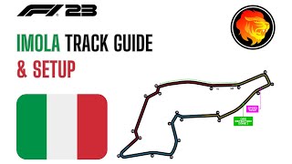 Imola Track Guide amp Setup  F1 23 [upl. by Hijoung]