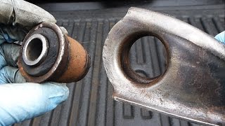 How to Replace Control Arm Bushings EASY [upl. by Jenesia]