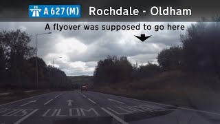 🏴󠁧󠁢󠁥󠁮󠁧󠁿 A627M Rochdale  Oldham [upl. by Anida649]