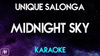 Unique Salonga  Midnight Sky KaraokeAcoustic Instrumental [upl. by Einnahpets164]