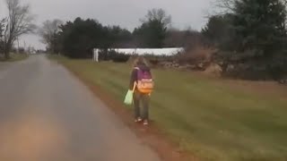 Dad makes daughter walk as punishment for bullying [upl. by Pickford]