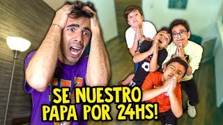 MIS VECINOS QUIEREN QUE SEA SU PAPA POR 24 HORAS [upl. by Akessej]