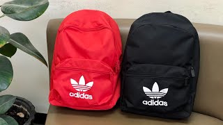 Adidas Originals Adicolor Classic Backpacks  unpackingunboxing  Azo Edition [upl. by Ennovyahs]