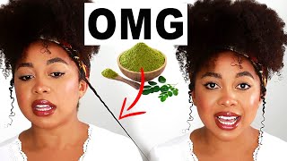 3 WAYS TO USE MORINGA FOR MASSIVE HAIR GROWTH MORINGA OIL DEEP CONDITIONER amp SUPERFOOD [upl. by Schuman]