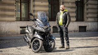 2021 Yamaha Tricity 300 Review  Scooter with Car License  Better than the Piaggio MP3 [upl. by Notsirb]