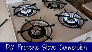 Off Grid Stove Conversion  Natural Gas to LPG [upl. by Thevenot]