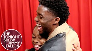 Chadwick Boseman Surprises Black Panther Fans While They Thank Him [upl. by Sellers]