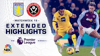 Aston Villa v Sheffield United  PREMIER LEAGUE HIGHLIGHTS  12222023  NBC Sports [upl. by Ijar]