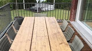 Massiver Tisch aus Altholz selber Bauen  DIY HOLZ TISCH [upl. by Surtemed292]