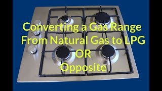 Gas Cooktop Natural Gas to LPG Conversion by ezy2learn [upl. by Harbard]