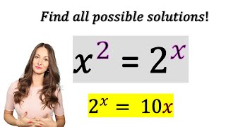 Using the LAMBERT W FUNCTION find ALL solutions   W0 and W1 [upl. by Amary999]