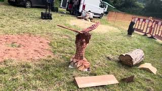 A fabulous range of wooden sculpture at Caerleon festival 2024 [upl. by Ramraj]