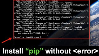 pip SyntaxError invalid syntax SOLVED  UPDATE Follow the latest steps in the description👇 [upl. by William]