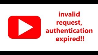 Invalid Request Authentication Expired  Error Fix [upl. by Pressey]