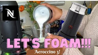 How To Foam Milk With Aeroccino 3 Make Coffee With Foam Tips amp Tricks  Easy Foamed Latte Recipe [upl. by Bywoods677]