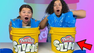 FIX This 500 Pound BLUE PlayDoh Slime Challenge [upl. by Mialliw]