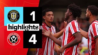 Harrogate Town 14 Sheffield United  Preseason highlights [upl. by Atniuqal136]