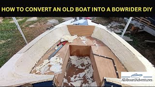 Boat conversion into Bowrider [upl. by Bluma]