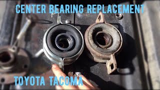 HOWTO Replace Center Bearing on Toyota Tacoma [upl. by Dor581]