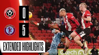 Sheffield United 05 Aston Villa  Extended Premier League highlights [upl. by Rojas]