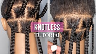 DETAILED Knotless Braid Tutorial  Beginner Friendly [upl. by Ikim842]