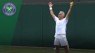 Mansour Bahrami  the master entertainer  Wimbledon 2018 [upl. by Alleb425]