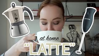 HOW TO MAKE A quotLATTEquot AT HOME moka pot  frother [upl. by Esyla]