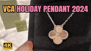 Van Cleef amp Arpels Holiday Pendant 2024  Full Unboxing [upl. by Nuli]