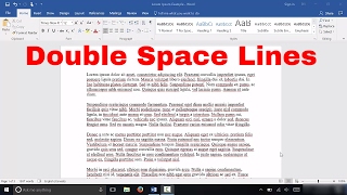 How To Double Space Lines In Microsoft Word EASY Tutorial [upl. by Mayes]