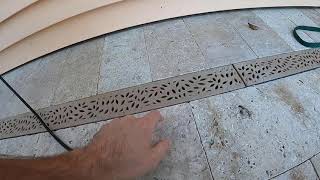 DIY  NDS Channel Drain  Review amp Installation with Pavers [upl. by Burl]