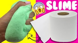 PROBANDO SLIME 💦 CON PAPEL DE BAÑO SIN PEGAMENTO [upl. by Karlin]