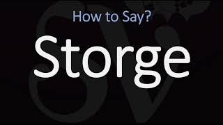 How to Pronounce Storge CORRECTLY LOVE Meaning amp Pronunciation [upl. by Miehar]