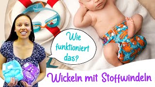 Wickeln mit Stoffwindeln  Wie funktioniert das [upl. by Wack532]