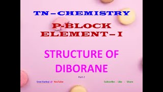 STRUCTURE OF DIBORANE in Tamil [upl. by Eciruam]