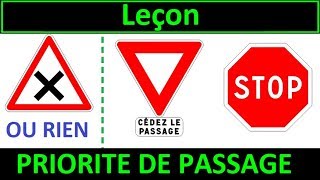 Code de la route Leçon 1  Priorité de passage [upl. by Morven576]