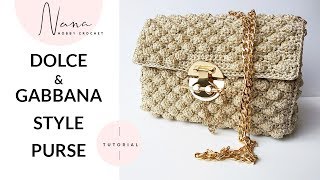 ELEGANT CROCHET PURSE TUTORIAL [upl. by Ivor720]